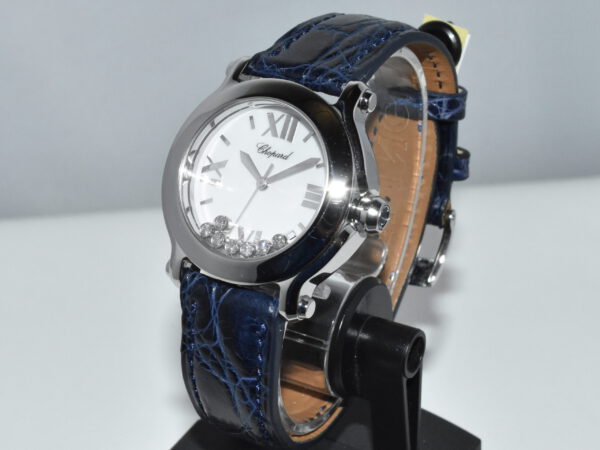 Chopard Happy Sport AS NEW !! Blue leather strap