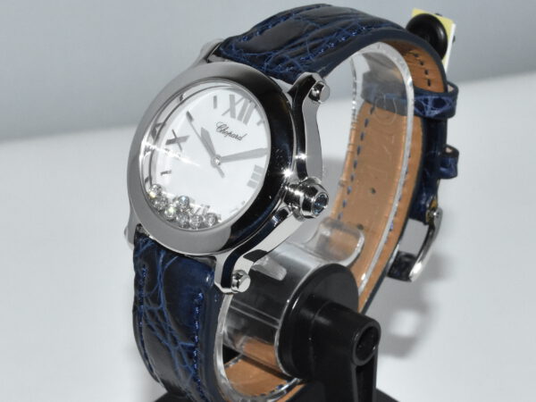 Chopard Happy Sport AS NEW !! Blue leather strap