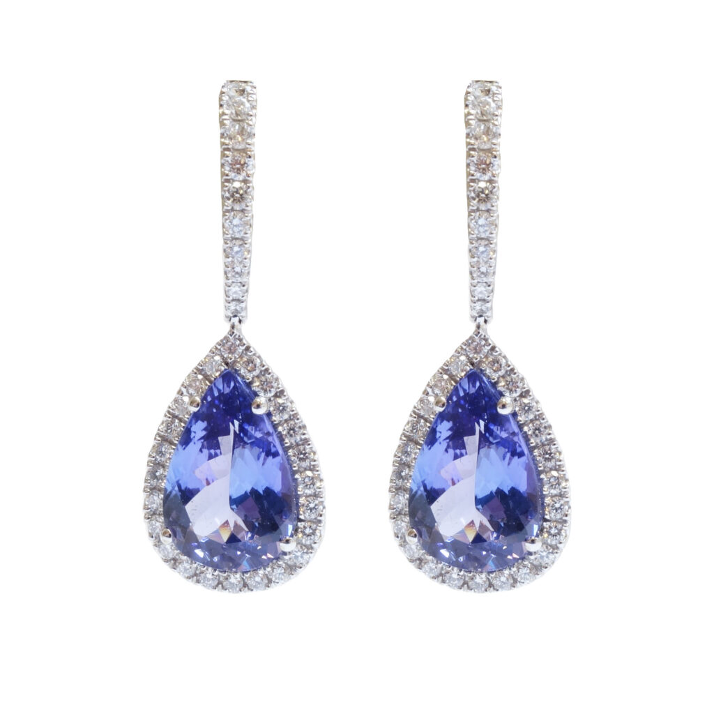 White gold with tanzanite and diamonds