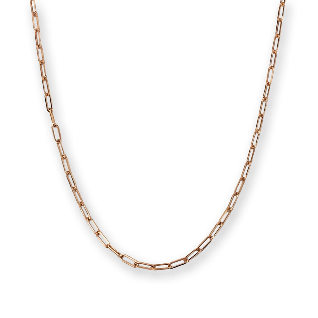 Rosé golden necklace 51 cm