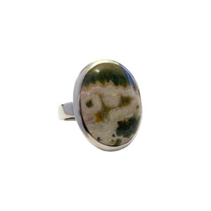 Silver ring with Ocean Jasper