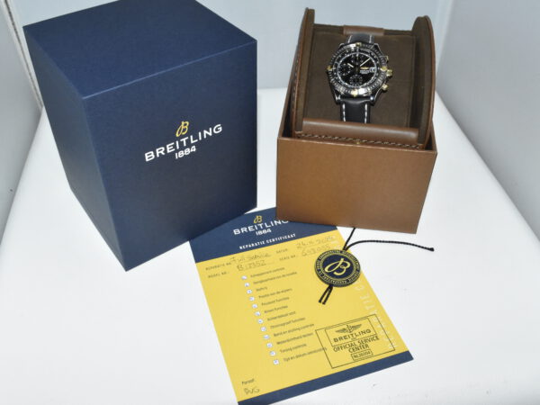 Breitling Chronomat Chronograph zwarte wijzerplaat