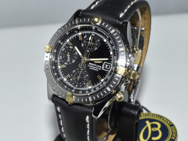 Breitling Chronomat Chronograph zwarte wijzerplaat