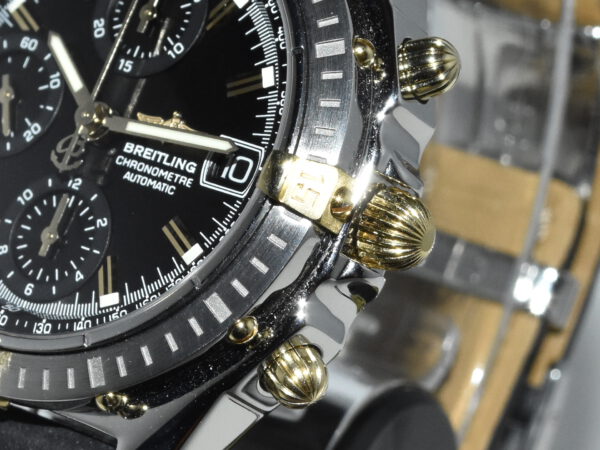 Breitling Chronomat Chronograph zwarte wijzerplaat