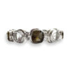 Silver bracelet with smokeyquartz and crystal - Image 4