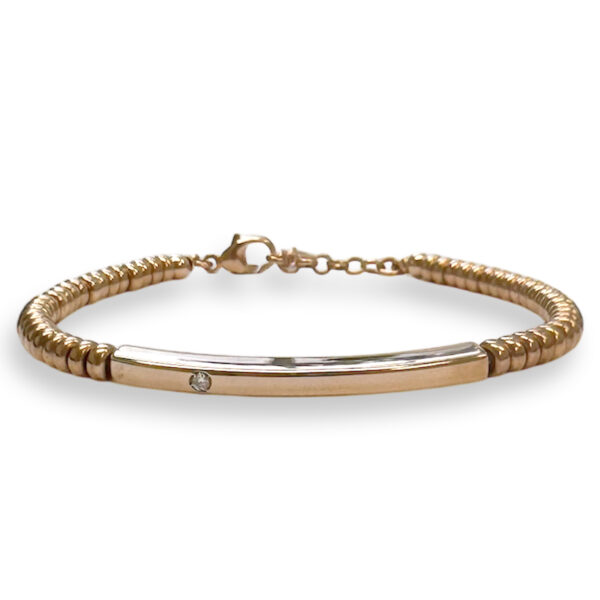 Rosé gold with diamond bracelet