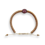 Rosé golden bracelet with rubies