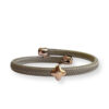 Bracelet with 18 carat rosé golden bead