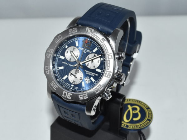 Breitling Colt Chronograph II Blue AS NEW FULL SERVICE