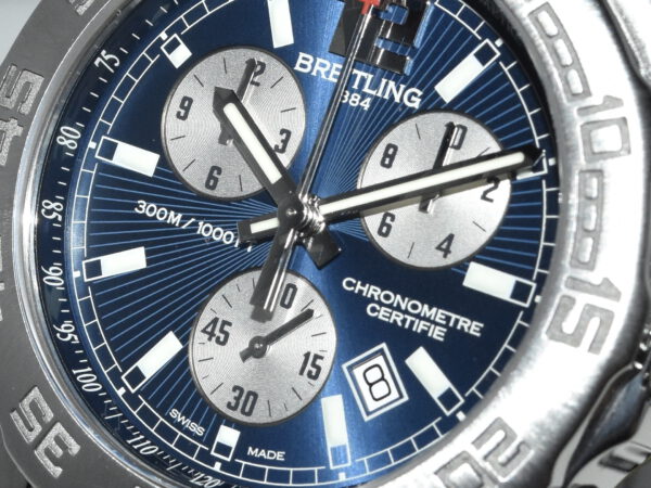 Breitling Colt Chronograph II Blue AS NEW FULL SERVICE