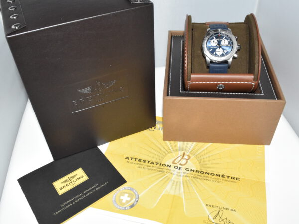 Breitling Colt Chronograph II Blue AS NEW FULL SERVICE