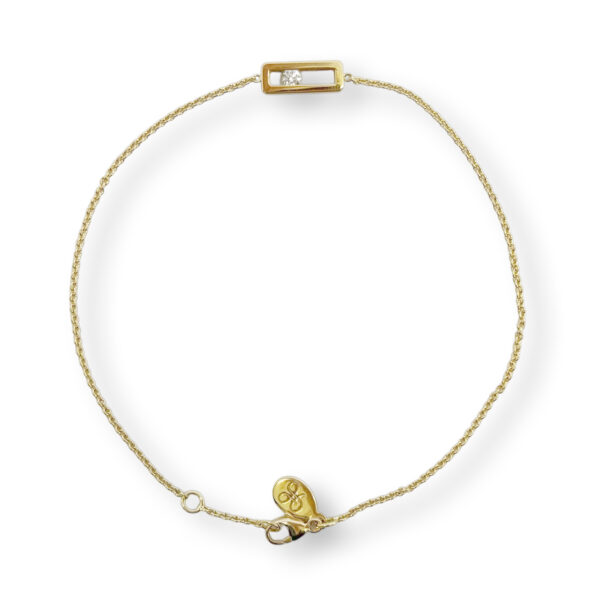Yellowgolden bracelet with diamond