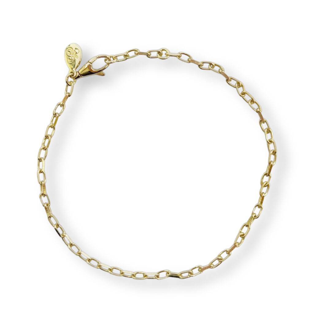 Yellowgolden paperclip bracelet
