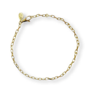 Yellow golden paperclip bracelet