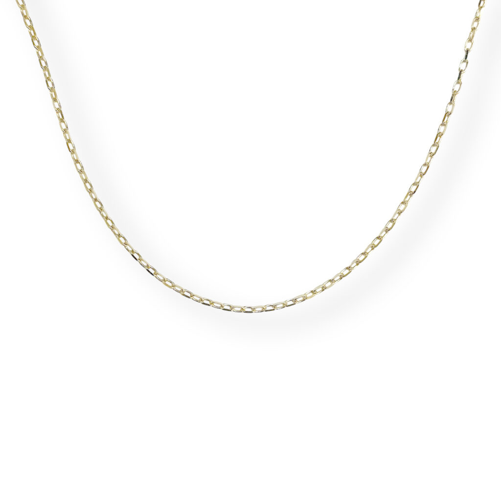 Yellow golden paperclip necklace
