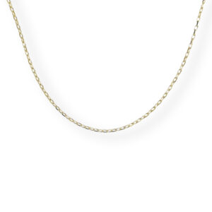 Yellow golden paperclip necklace