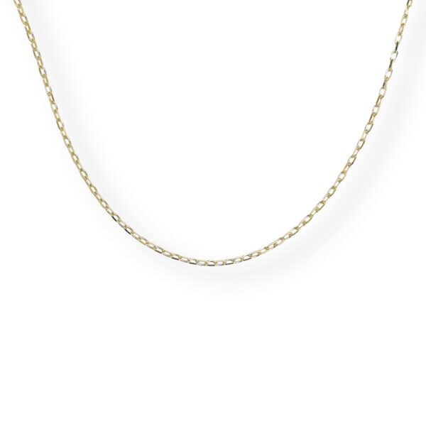 Yellow golden paperclip necklace