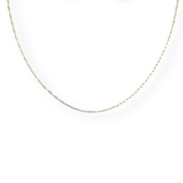 Yellow golden paperclip necklace